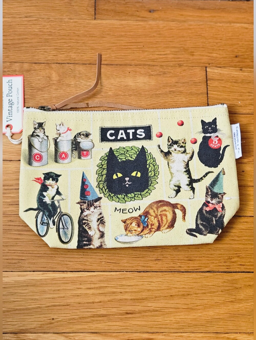 Cavallini & Co. Vintage Pouch - Vintage Cats